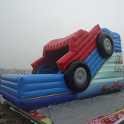 Big Truck Party inflatable slides